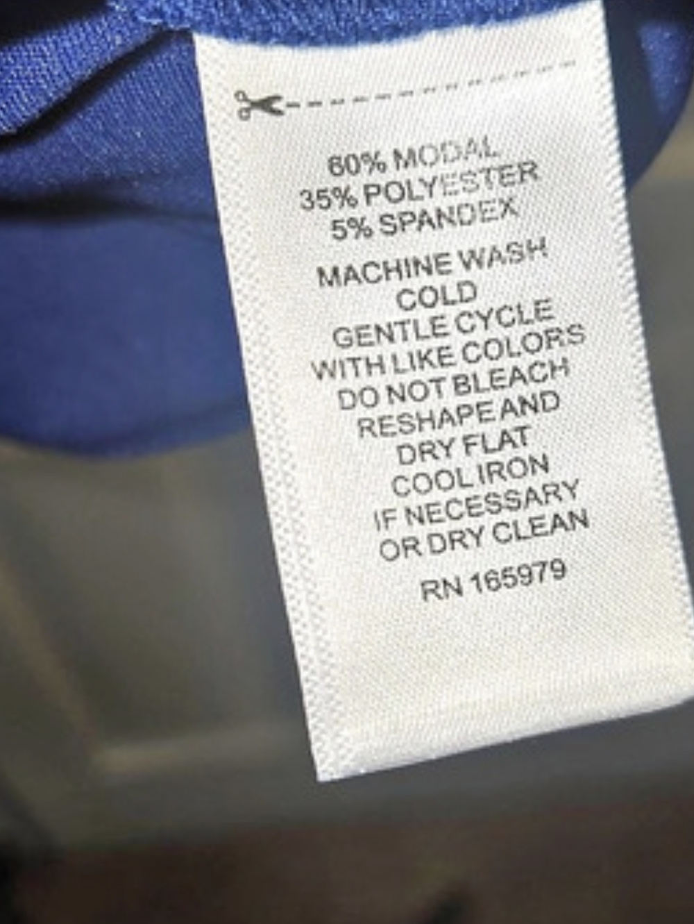 Cable & Gauge Royal Blue Top Wimens Size Lg - Picture 4 of 4